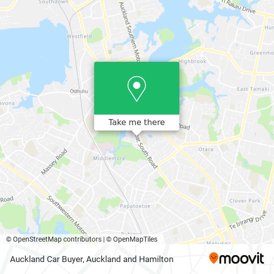 Auckland Car Buyer map