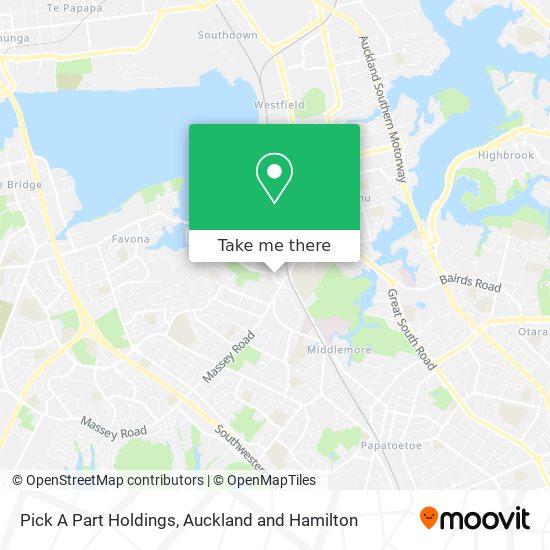 Pick A Part Holdings map