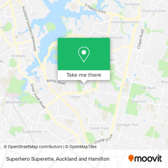 Superhero Superette map