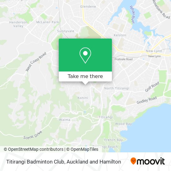 Titirangi Badminton Club地图