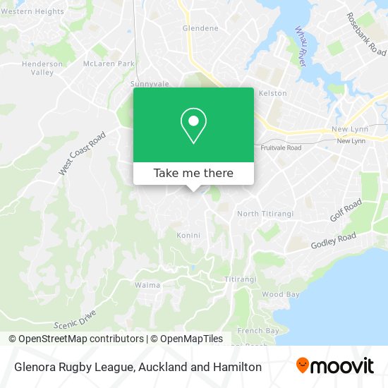 Glenora Rugby League map