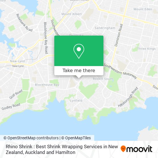Rhino Shrink : Best Shrink Wrapping Services in New Zealand map