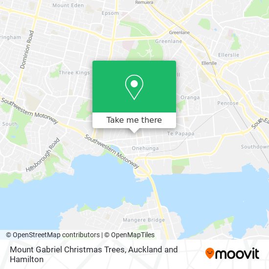 Mount Gabriel Christmas Trees map