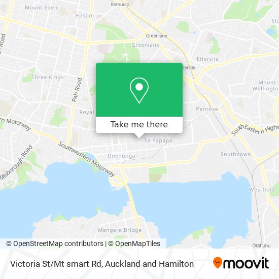 Victoria St/Mt smart Rd map