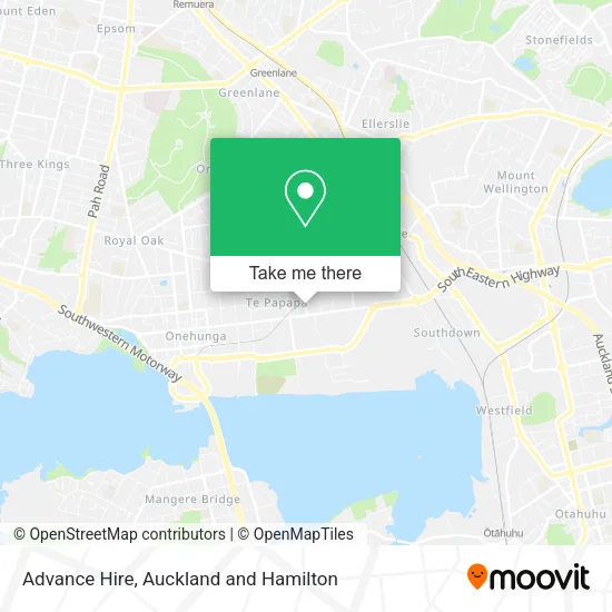Advance Hire map