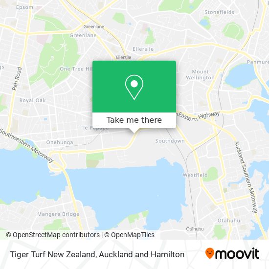 Tiger Turf New Zealand map