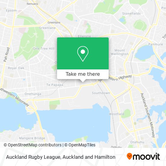 Auckland Rugby League地图