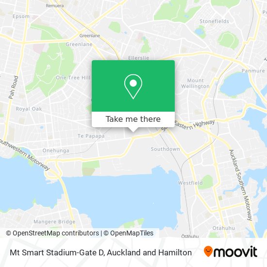 Mt Smart Stadium-Gate D map