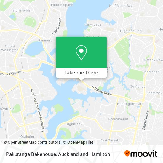 Pakuranga Bakehouse map