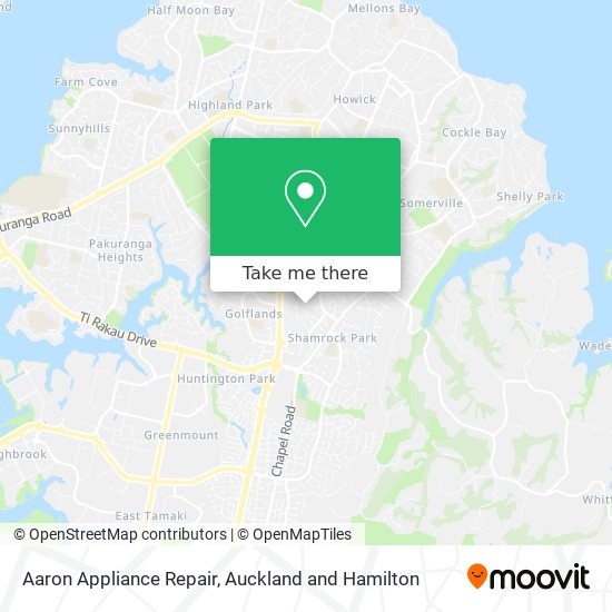 Aaron Appliance Repair map