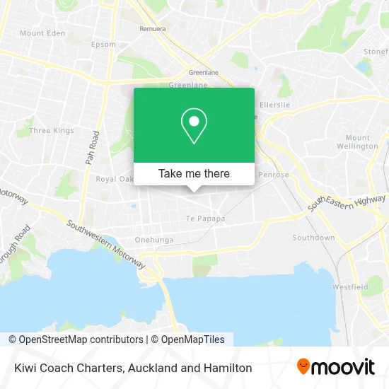 Kiwi Coach Charters map