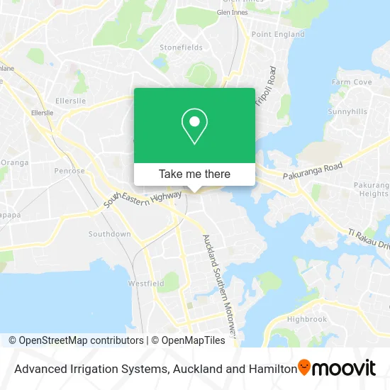 Advanced Irrigation Systems map