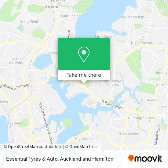Essential Tyres & Auto map