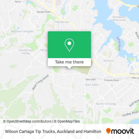 Wilson Cartage Tip Trucks map