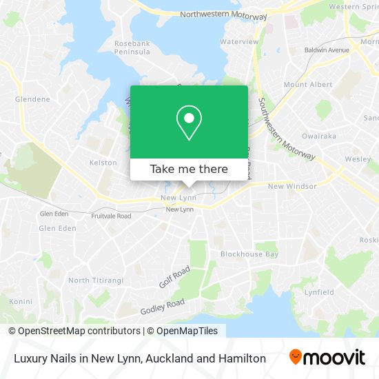 Luxury Nails in New Lynn map