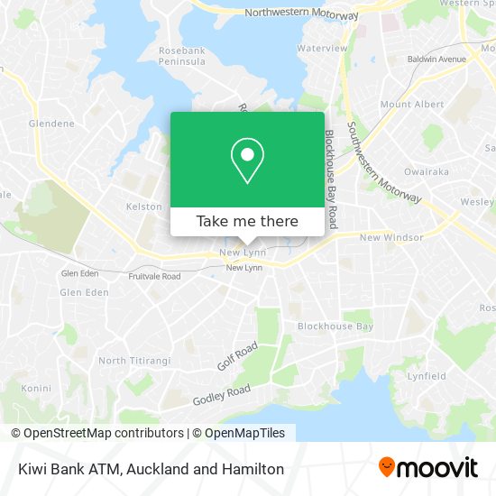 Kiwi Bank ATM地图