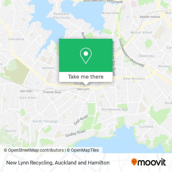 New Lynn Recycling map