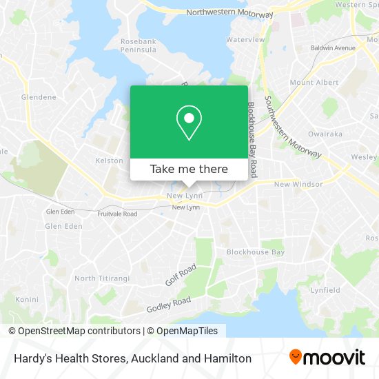 Hardy's Health Stores map
