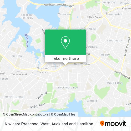 Kiwicare Preschool West map
