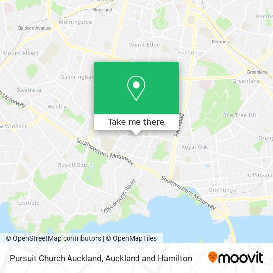 Pursuit Church Auckland map