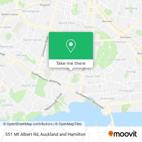 551 Mt Albert Rd map