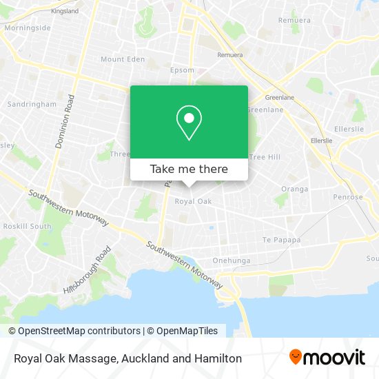 Royal Oak Massage map