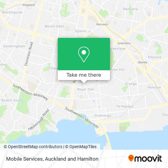 Mobile Services map