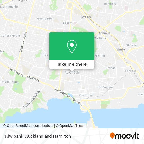 Kiwibank map