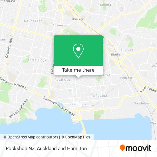 Rockshop NZ map