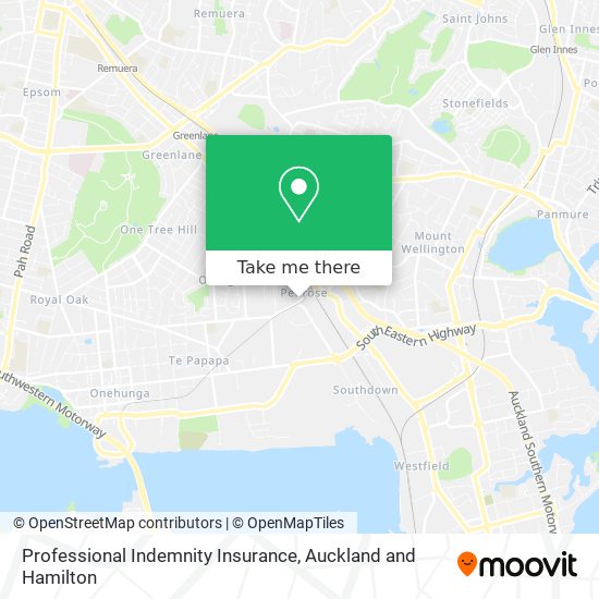 Professional Indemnity Insurance map