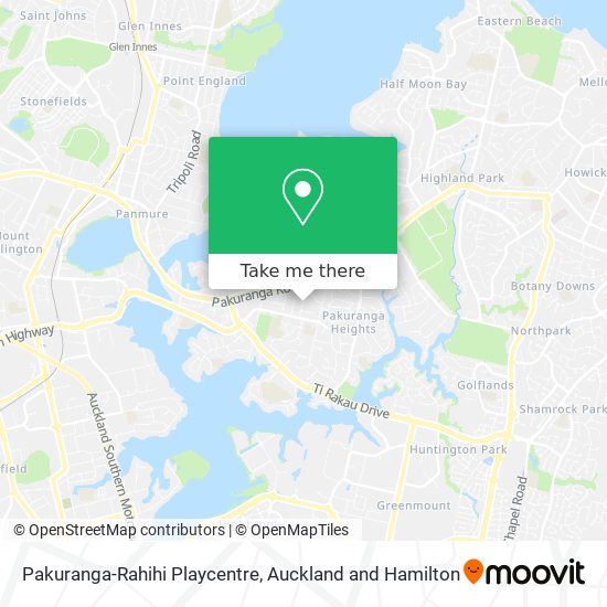 Pakuranga-Rahihi Playcentre map