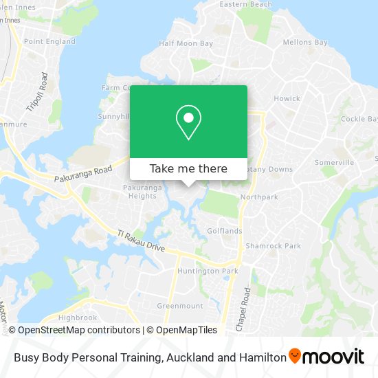 Busy Body Personal Training map