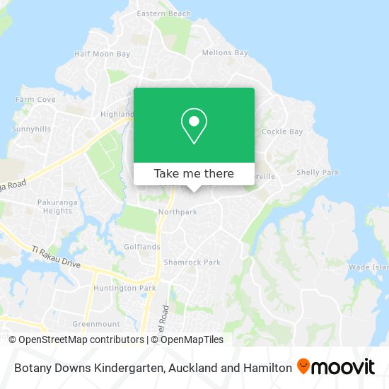 Botany Downs Kindergarten map