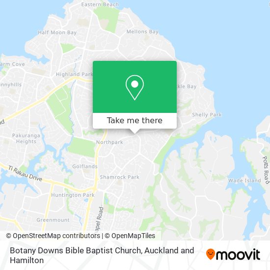 Botany Downs Bible Baptist Church地图