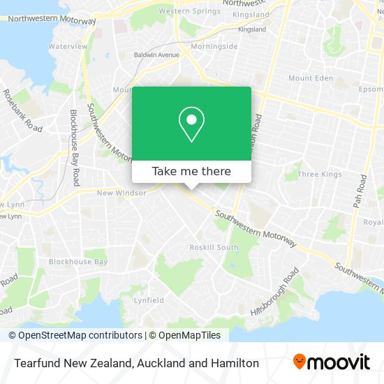 Tearfund New Zealand map