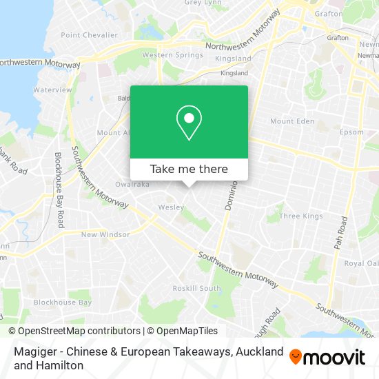 Magiger - Chinese & European Takeaways map