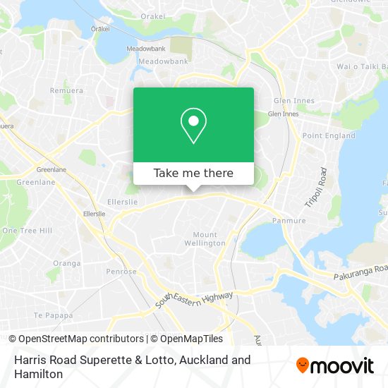 Harris Road Superette & Lotto map