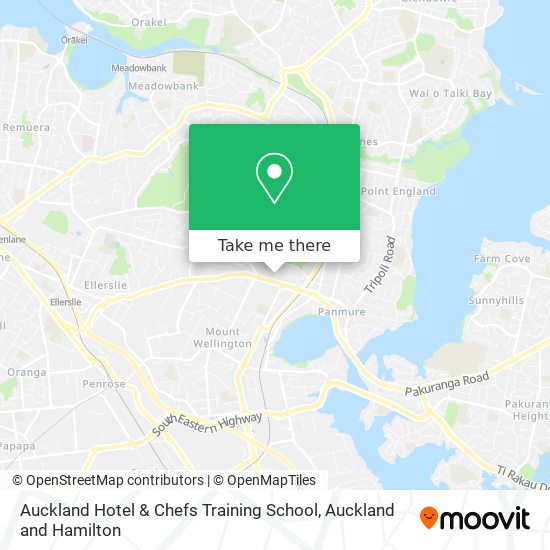 Auckland Hotel & Chefs Training School地图
