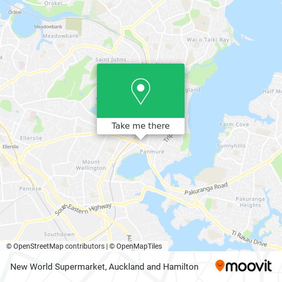 New World Supermarket map