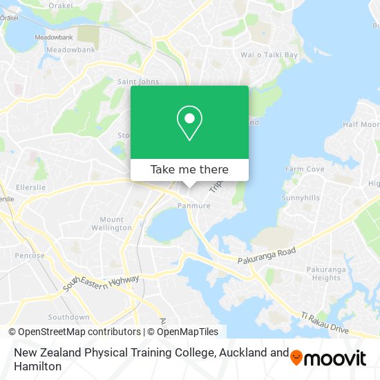 New Zealand Physical Training College map