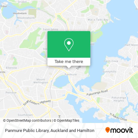 Panmure Public Library map