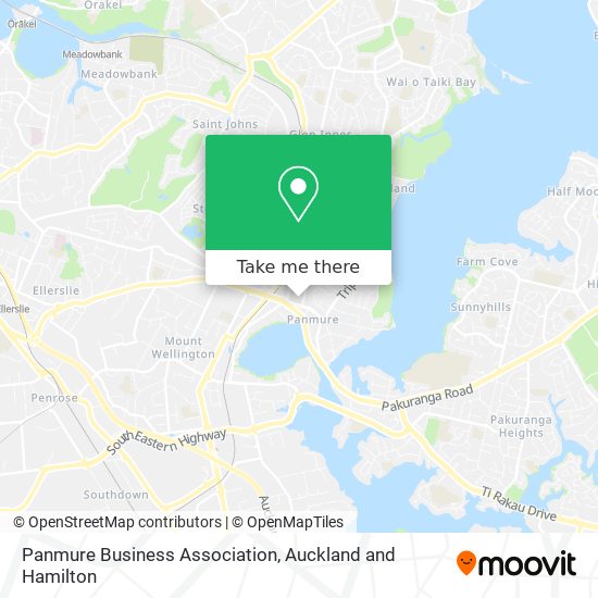 Panmure Business Association map