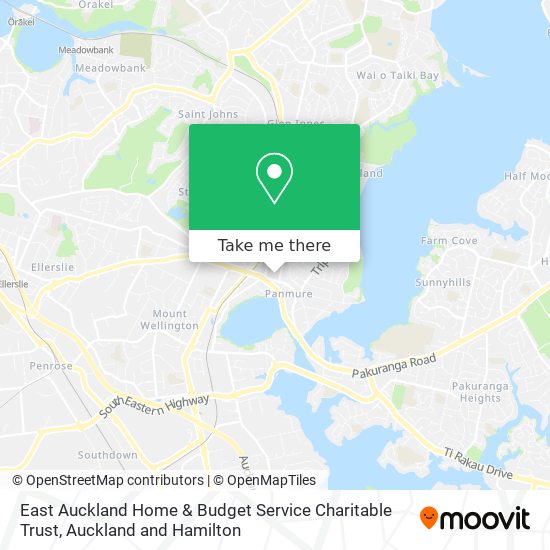 East Auckland Home & Budget Service Charitable Trust map