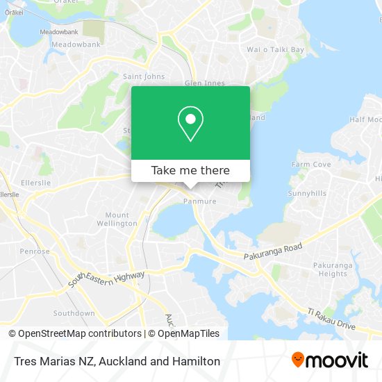 Tres Marias NZ map