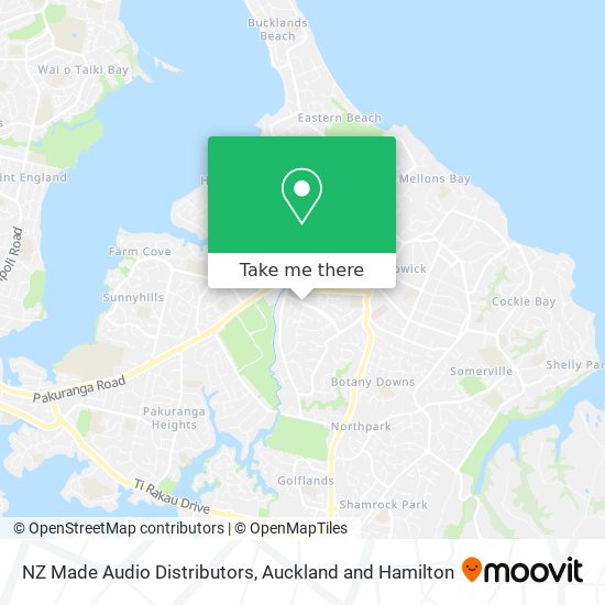 NZ Made Audio Distributors map