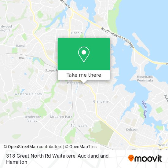 318 Great North Rd Waitakere map
