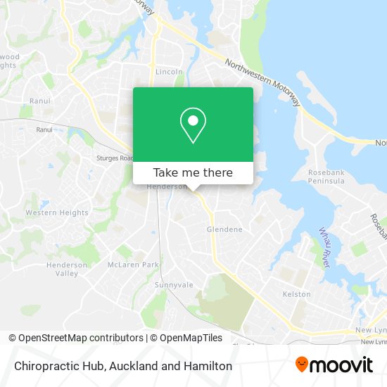 Chiropractic Hub map