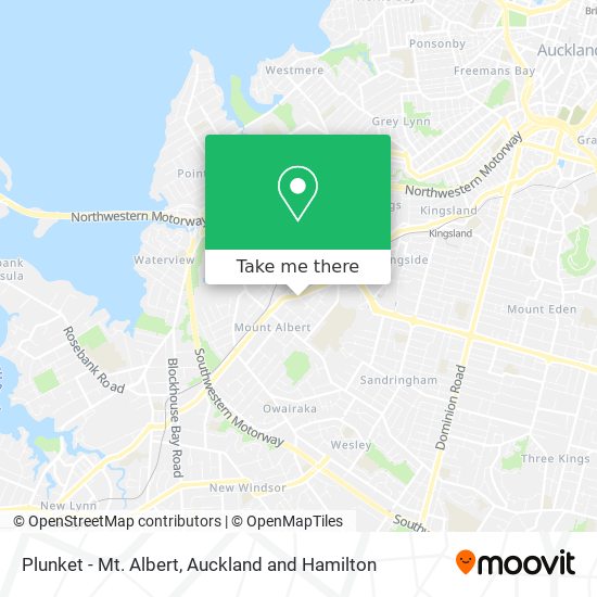 Plunket - Mt. Albert地图