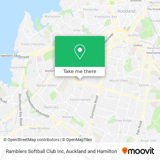 Ramblers Softball Club Inc map
