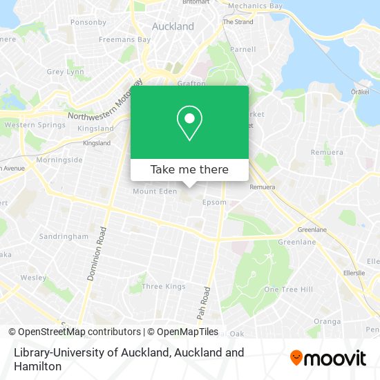 Library-University of Auckland map